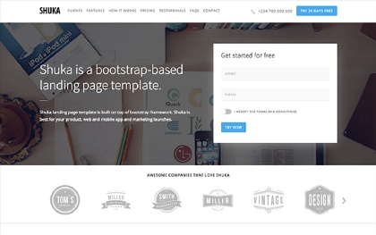 Lead Generation Landing Html Site Templates Wrapbootstrap