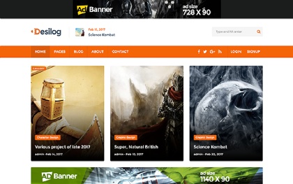 Desilog - Responsive Blog Template