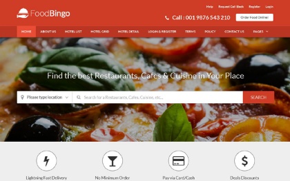Restaurant Html Site Templates Wrapbootstrap
