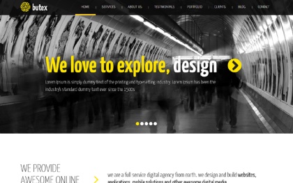 Butex - Responsive Web Template