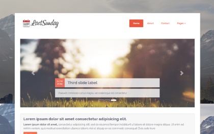 Last Sunday - Responsive Blog Theme