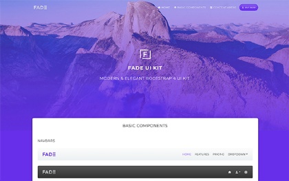 FADE - Bootstrap 4 UI Kit